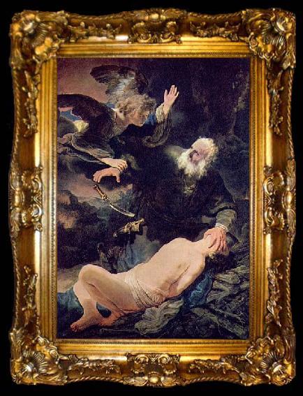 framed  Rembrandt Peale sacrifice of Abraham, ta009-2